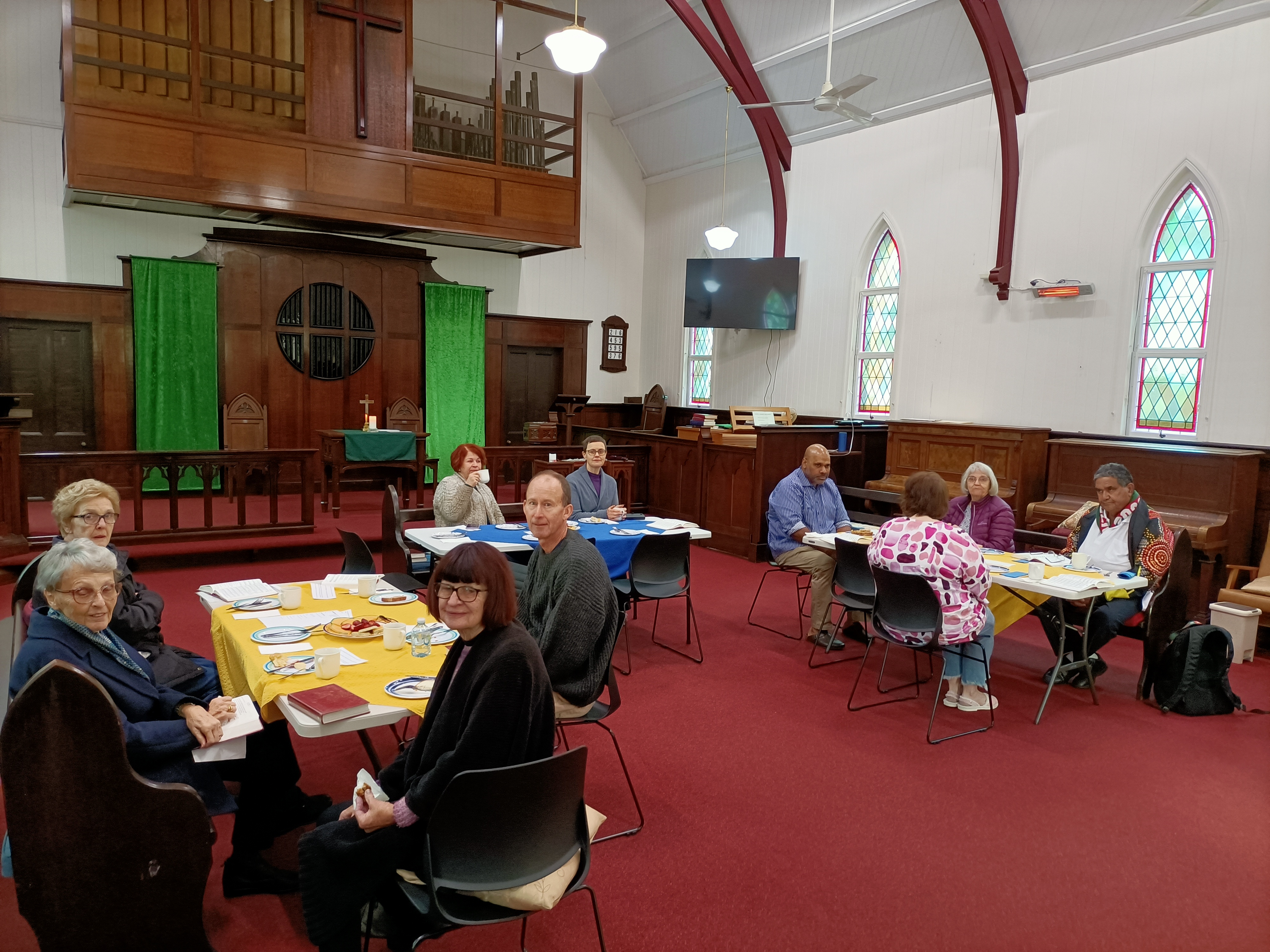 Breakfast Church in our flexible worship space